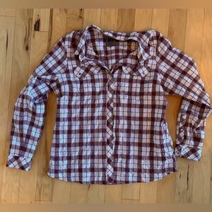REI Co-op Plaid Button Down Long Sleeve Hiking Shirt
Womens XL Snap
